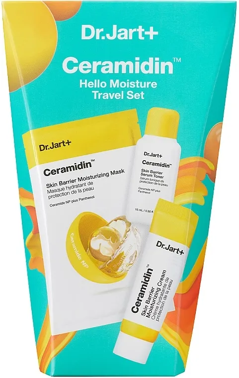 Dr. Jart+ Ceramidin Hello Moisture Travel Set (f/toner/15ml+f/cr/7ml+f/mask/22g)