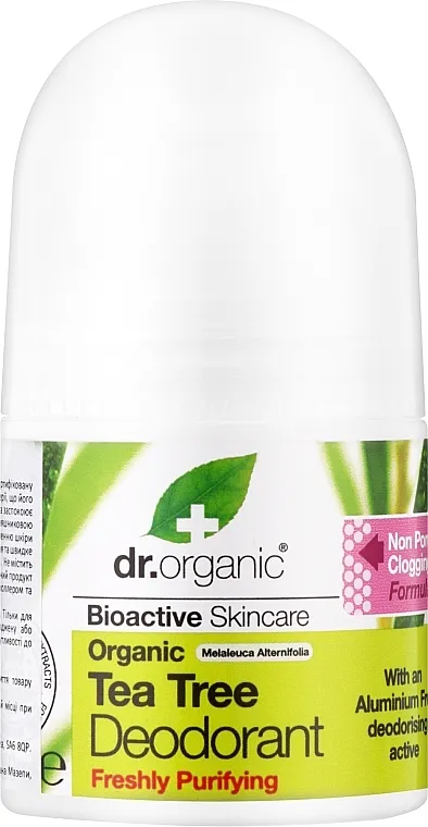 Dr. Organic Bioactive Skincare Tea Tree Roll-On Deodorant Dezodorans "Tea tree"