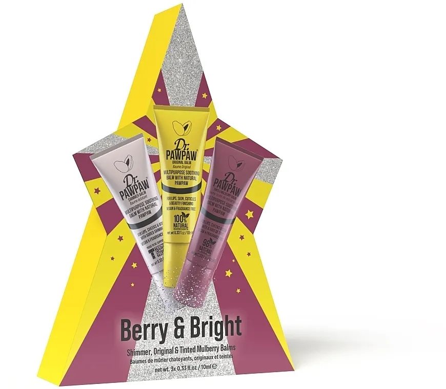 Dr. PAWPAW Berry &amp; Bright Collection (l/balm/3x10ml) Set