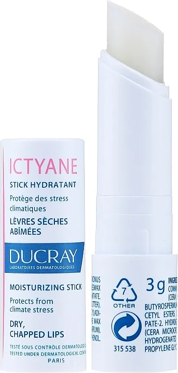 Ducray Ictyane Stick Hydratant Balzam u stiku za usne