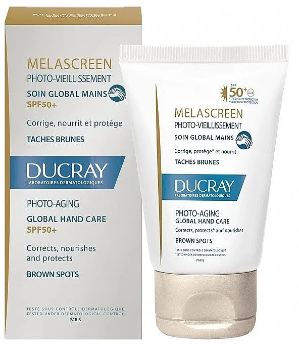 Ducray Melascreen Global Hand Care SPF 50+ Sredstvo protiv hiperpigmentacije za kožu ruku