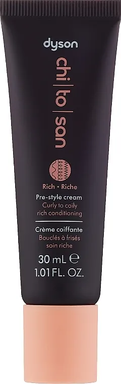 Dyson Chitosan Curly To Coily Rich Conditioning Pre-Style Cream Krema za oblikovanje kovrdžave i neposlušne kose (mini)