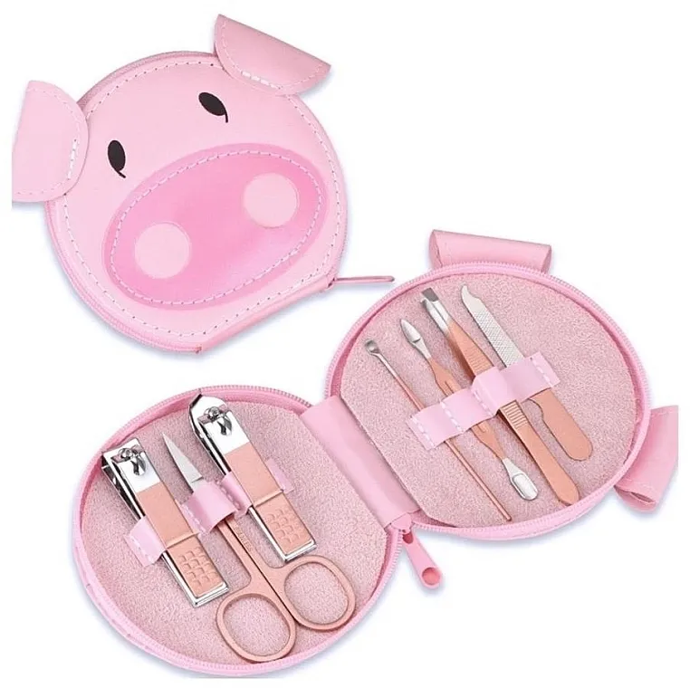 Ecarla Set za manikir, 7 komada, AK07, roze