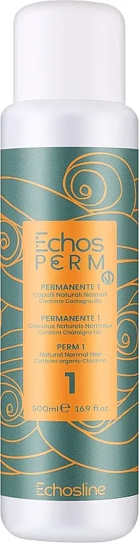 Echosline Echos Perm 1 Tečnost za trajnu ondulaciju, za prirodnu i normalnu kosu