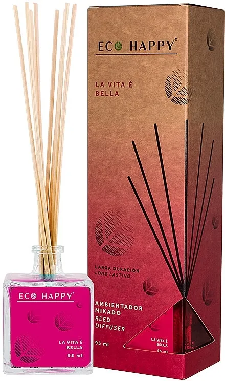 Eco Happy La Vita e Bella Reed Diffuser Mirisni difuzer Život je lep