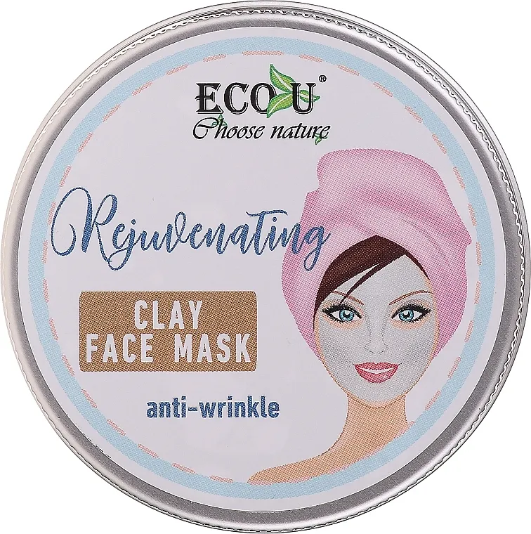 Eco U Anti-Wrinkle Clay Face Mask Glinena maska za lice protiv bora