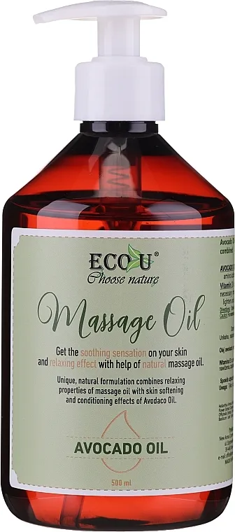 Eco U Avocado Massage Oil Ulje za masažu