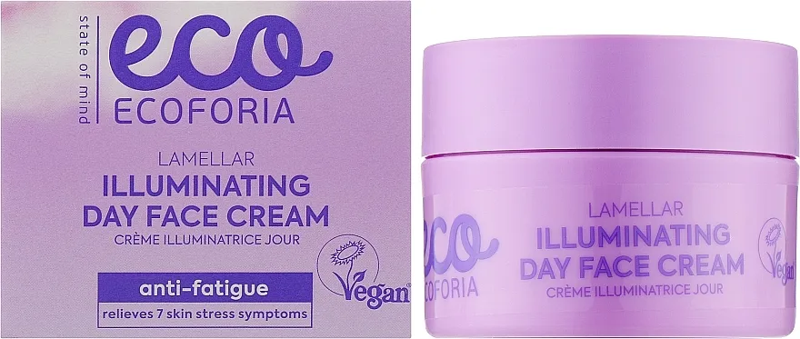 Ecoforia Lavender Clouds Lamellar Illuminating Day Face Cream Dnevna krema za lice