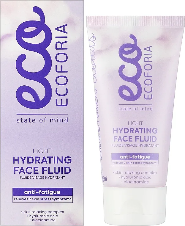 Ecoforia Lavender Clouds Light Hydrating Face Fluid Fluid za lice