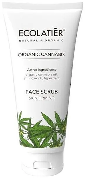 Ecolatier Organic Cannabis Face Scrub Učvršćujući piling za lice