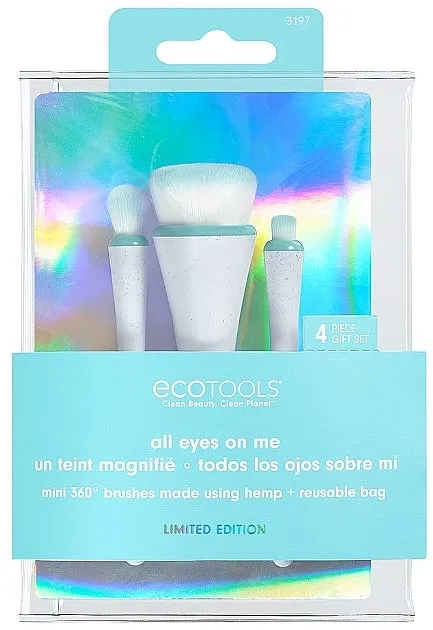 EcoTools All Eyes On Me Mini 360 Ultimate Brush Kit Set mini makeup kistova s kozmetičkom torbicom