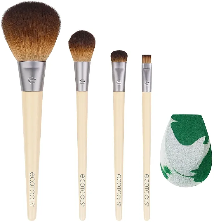 EcoTools The Core Five Set Set četkica za šminkanje sa sunđerom