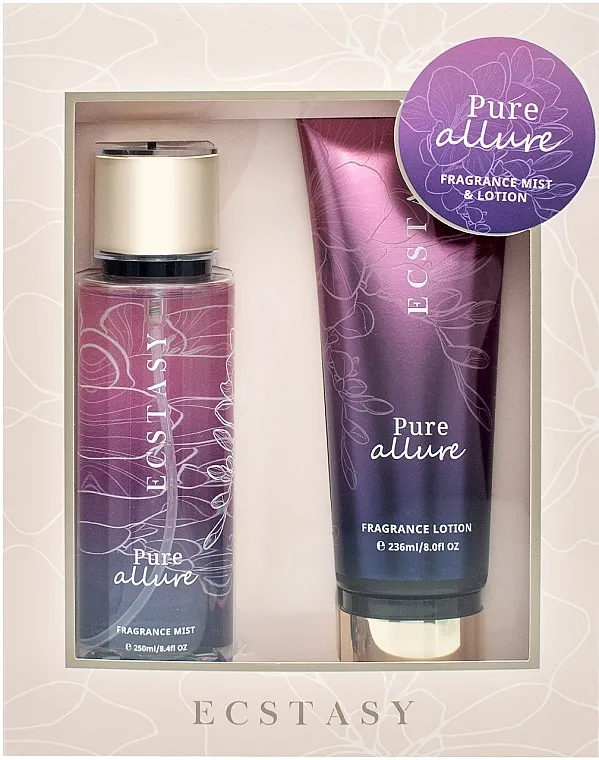 Ecstasy Pure Allure Set (b/lot/236ml + mist/250ml)