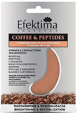 Efektima Instytut Coffee &amp; Peptides Hydrogel Eye Mask Hidrogel flasteri za oči