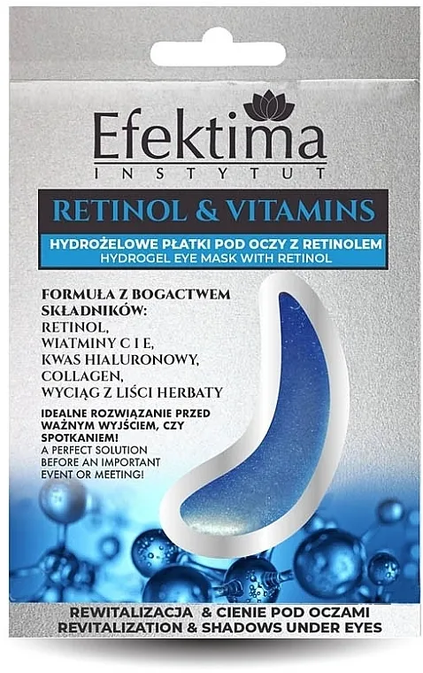 Efektima Instytut Retinol &amp; Vitamins Hydrogel Eye Pads Hidrogel flasteri za oči