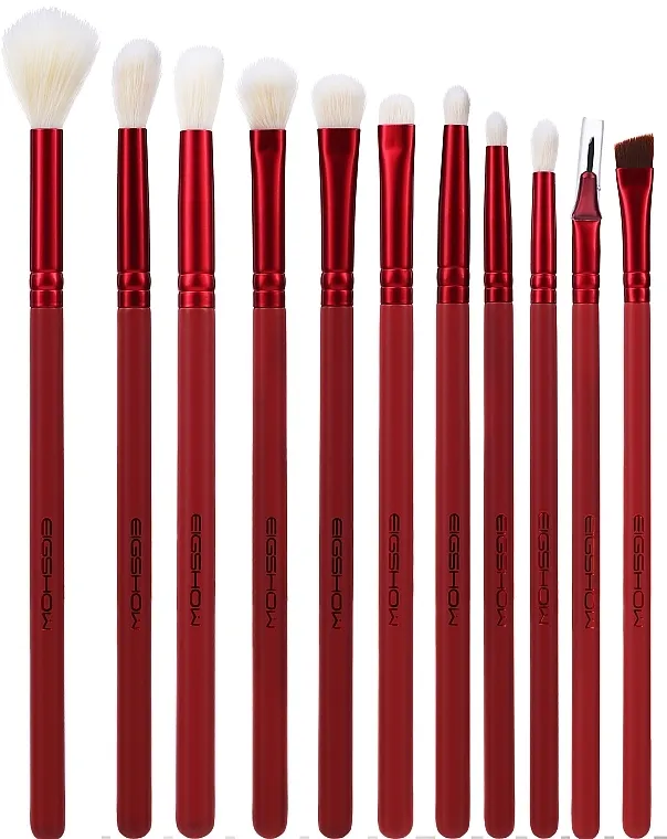 Eigshow Jade Series Red Agate Eye Brush Set Set kistova za šminku, 11 kom