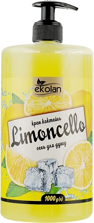 EkoLan Gel za tuširanje, kremasti koktel "Limoncello" sa dozatorom