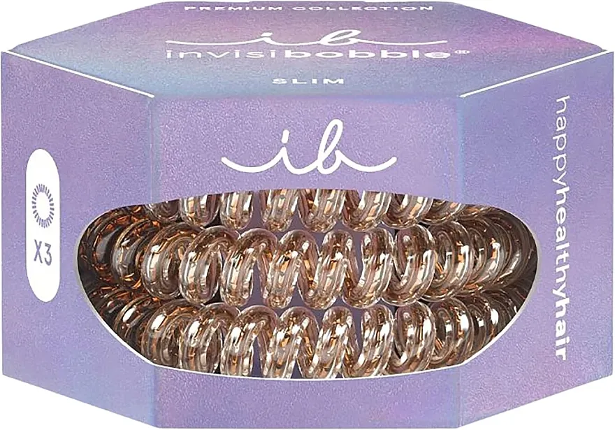 Elastična gumica za kosu Invisiboble Slim Premium Bronze Me Pretty gumice za kosu