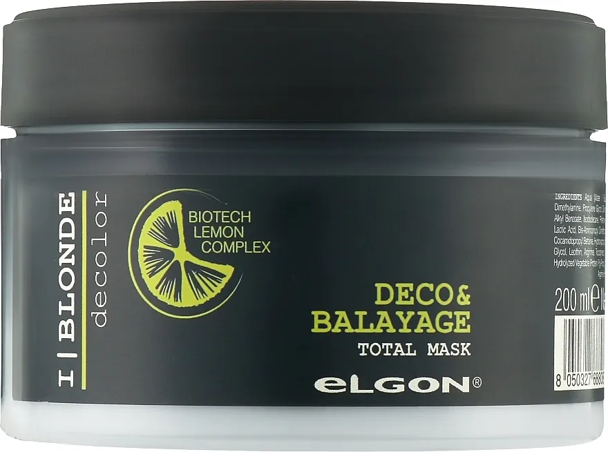 Elgon I Blonde Deco &amp; Balayage Total Mask Obnavljajuća maska za posvetljenu kosu