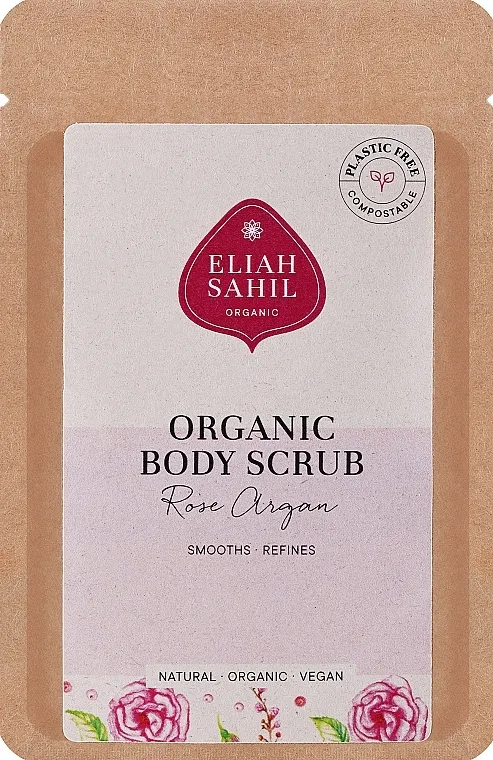 Eliah Sahil Organic Peeling Rose Argan (refill) Organski piling za telo