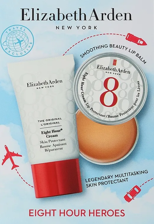 Elizabeth Arden 8 Hour Cream Heroes Set (lip/protect/13ml + cr/15ml)