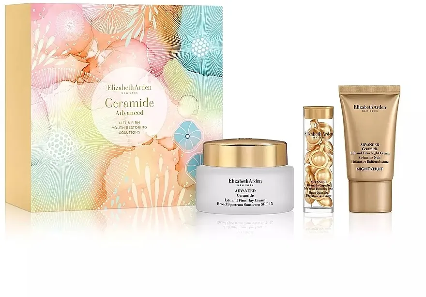 Elizabeth Arden Advanced Ceramide Skincare Set (capsule/14pc + f/cr/50ml + f/cr/15ml)
