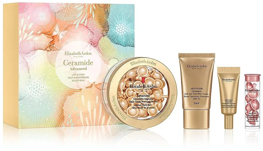 Elizabeth Arden Ceramide Advanced Set (f/ser/60psc + f/n/ser/7psc + eye/cr/5ml + f/cr/15ml)