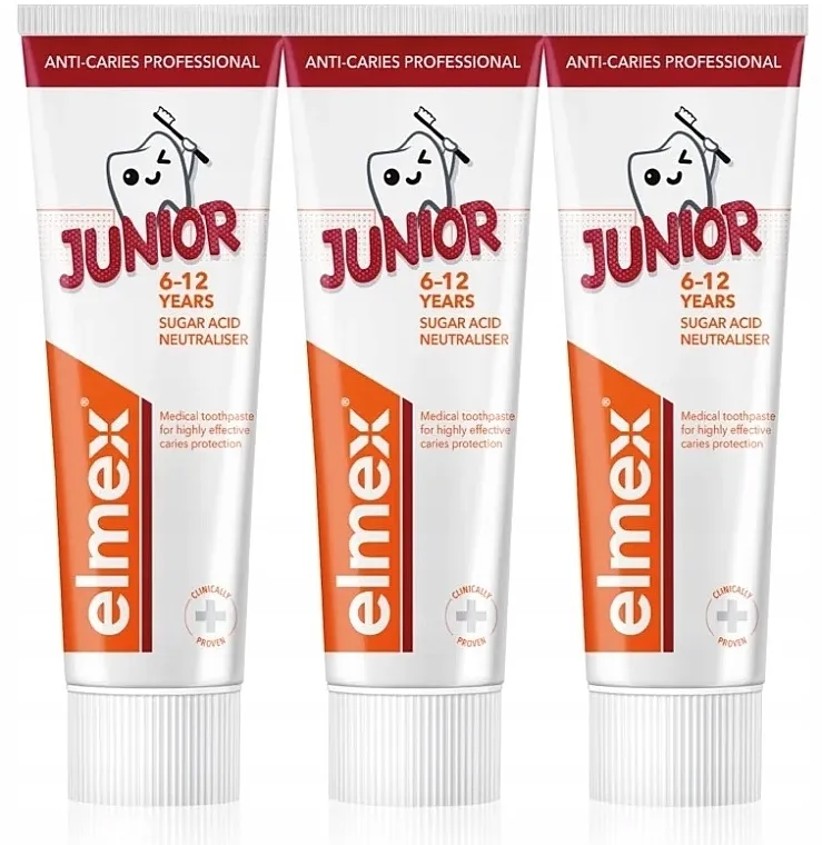 Elmex Junior Anti-Caries Professional Toothpaste Set (toothpaste/3x75ml)