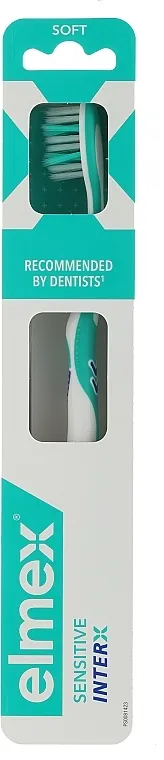 Elmex Sensitive Toothbrush Extra Soft Meka četkica za zube, tirkizno-bela sa plavim elementima