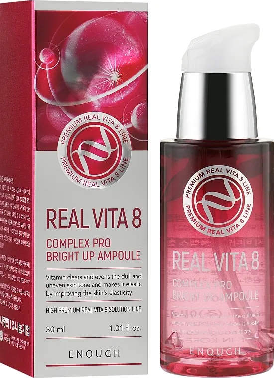 Enough Real Vita 8 Complex Pro Bright Up Ampoule Serum za lice s kompleksom vitamina