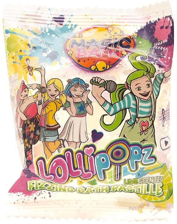EP Line Lollipopz Fizzing Bath Pastille Tablete za pjenušavu kupku, limeta