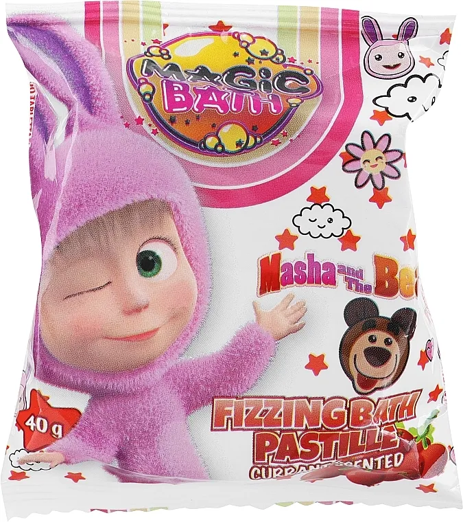 EP Line Magic Bath Masha And The Bear Šumeća kugla za kupanje, brusnica