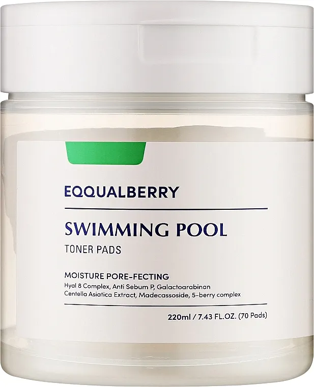 Eqqualberry Swimming Pool Toner Pad Tonirajuće hidratantne maramice za lice