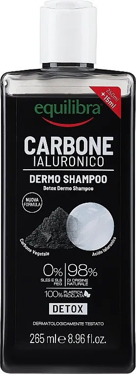 Equilibra Active Charcoal Detox Shampoo Šampon s aktivnim ugljenom