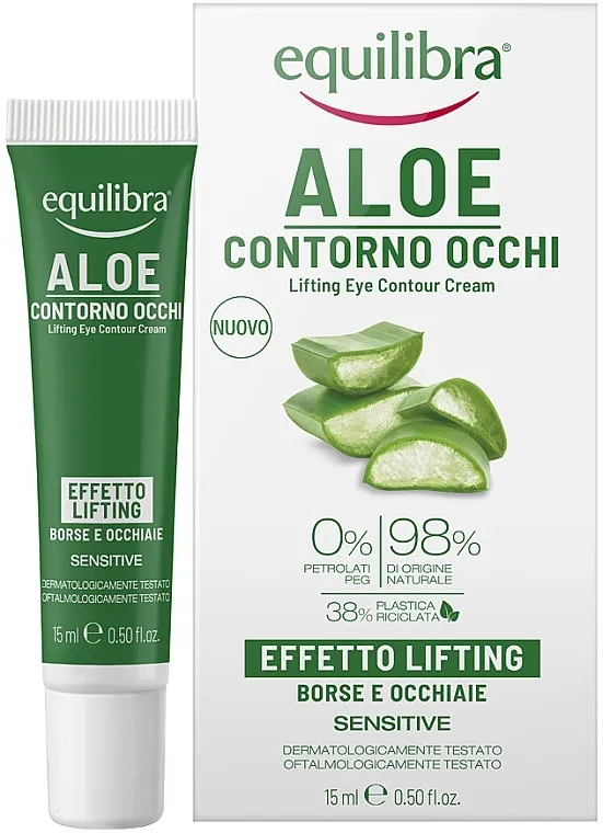 Equilibra Aloe Lifting Eye Contour Cream Lifting krema za predeo oko očiju sa aloe verom