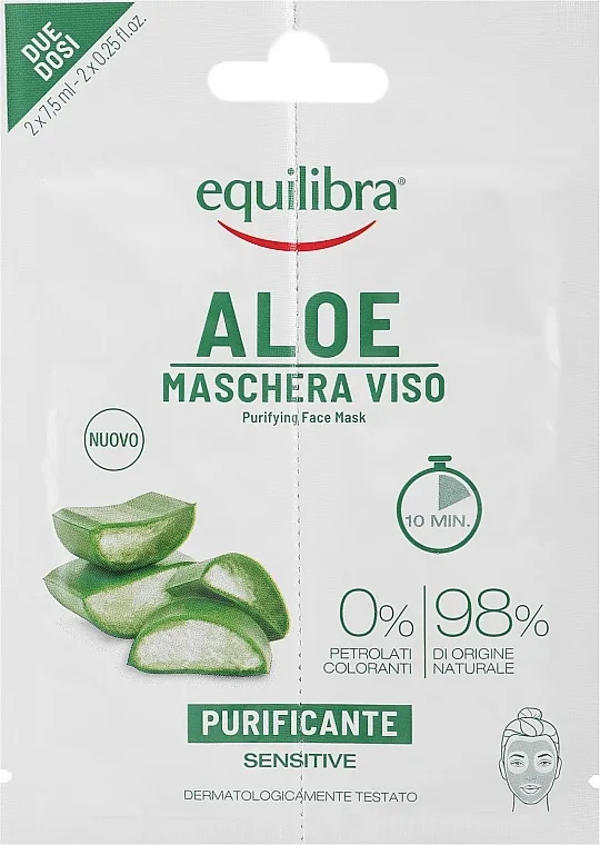 Equilibra Aloe Maska za lice sa ekstraktom aloe