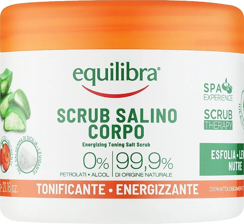 Equilibra Energizing Toning Salt Scrub Scrub za tijelo