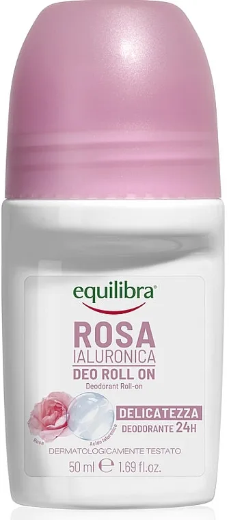 Equilibra Rosa Deo Roll On Roll-on dezodorans "Ruža" sa hijaluronskom kiselinom