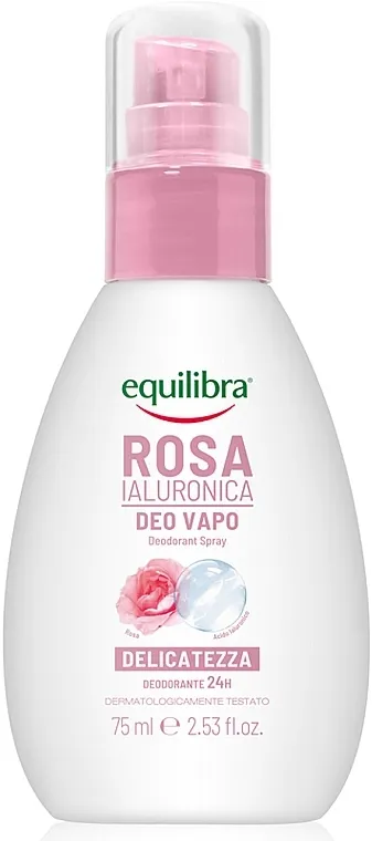 Equilibra Rosa Deodorant Spray Dezodorans u spreju "Ruža" sa hijaluronskom kiselinom