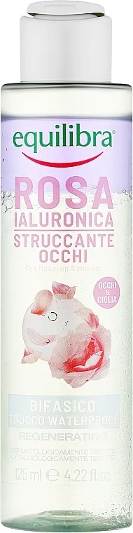 Equilibra Rosa Laluronica Eye Make-Up Remover Dvofazna tečnost za skidanje šminke sa očiju