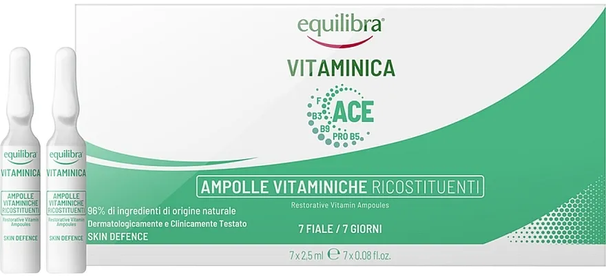 Equilibra Vitaminica Restoring Vitamin Ampoules Obnavljajuće vitaminske ampule za lice