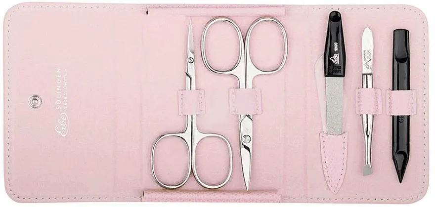 Erbe Solingen 9185 Set za manikir, 5 alata "Rainbow", roze