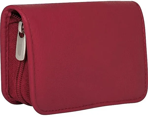Erbe Solingen Manicure Zipper Case Set za manikir, 5 predmeta "Siena", sa patentnim zatvaračem, crvena