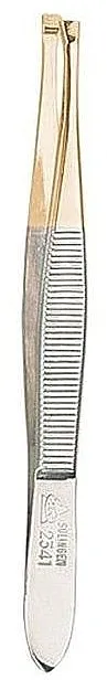 Erbe Solingen Pinceta zlatna, ravna, 9 cm