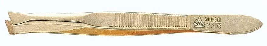 Erbe Solingen Pinceta zlatna, skošena, 9 cm