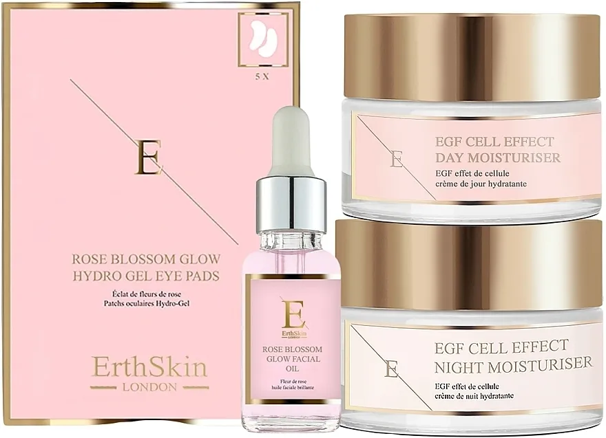 ErthSkin London (d/cr/50ml + n/cr/50ml + f/oil/30 ml + eye/pads/5x2pcs) Set