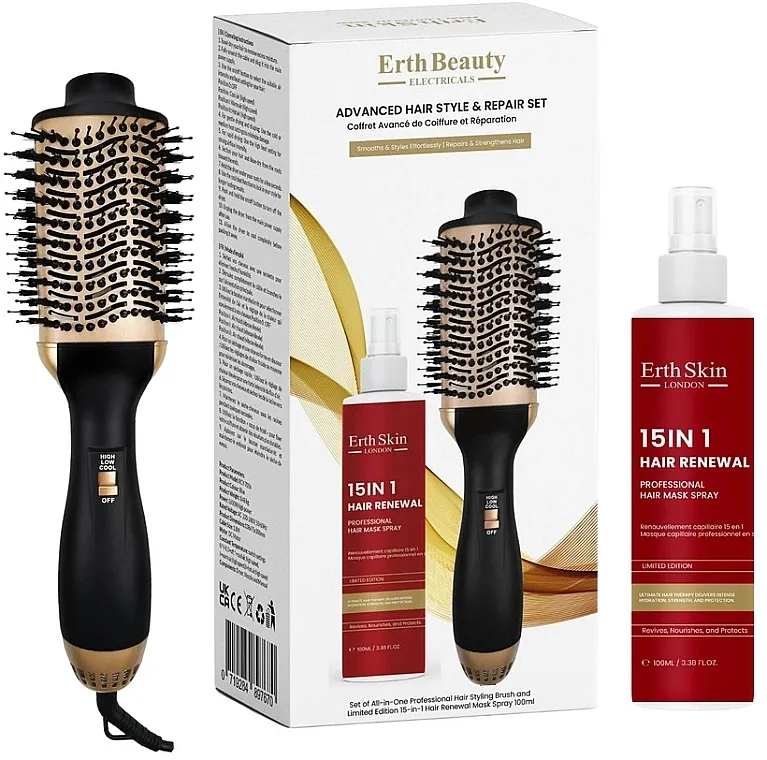 ErthSkin London (h/spray/100ml + hair/brush) Set
