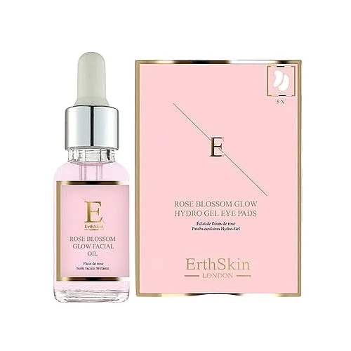 ErthSkin London Rose Blossom Set (f/oil/30ml + eye/pads/5x2pcs) Komplet