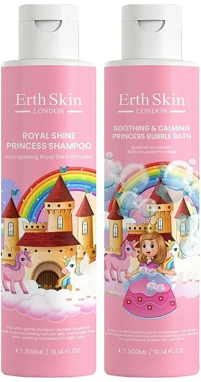 ErthSkin London Royal Shine Princess (shmp/300ml + bubble/bath/300ml) Set