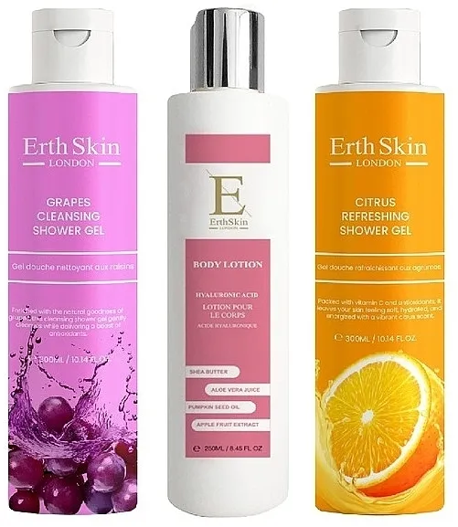 ErthSkin London Set (sh/gel/2x300ml + b/lot/250ml)